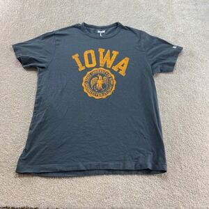 Tailgate Shirt Womens Large Gray Iowa Hawkeyes University Distressed Graphic Tee